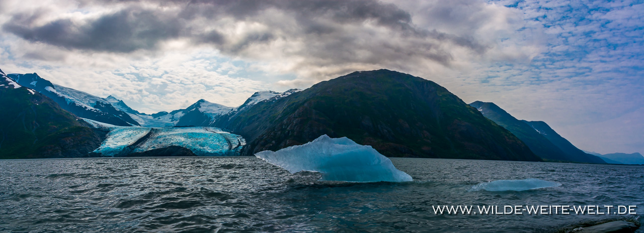 Portage-Glacier-with-Iceberg-Portage-Alaska Alaska's Gletscher: Portage Glacier, Worthington Glacier, Root Glacier