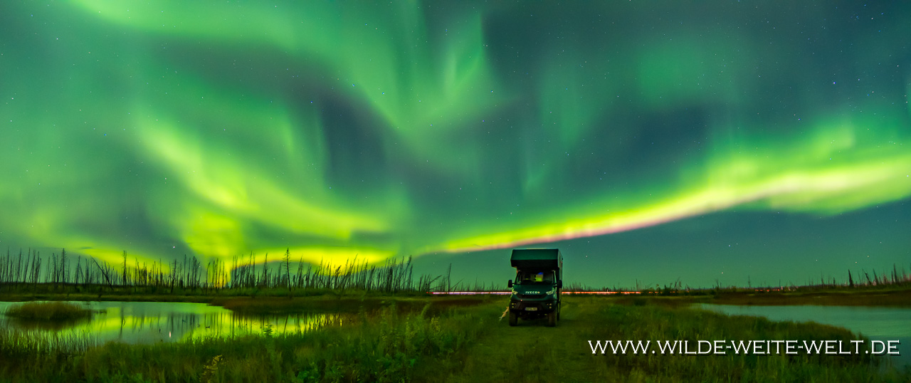 9-Aurora-Borealis-Caen-Lake-Yellowknife-Highway-Northwest-Territories-57 Aurora Borealis / Nordlichter / Northern Lights Teil # 3 - Im Licht des Vollmonds [Yellowknife Highway]