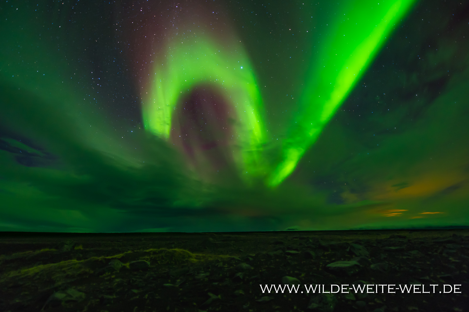 Aurora-Borealis-Jökulsarlon-1-Island-149-1024x683 Iceland's Aurora Borealis - Northern Lights on Iceland - Nordlichter Island